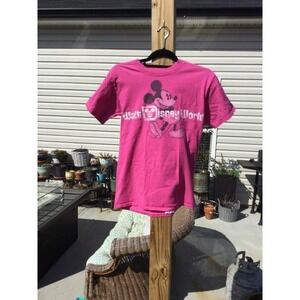 Disney world size small pink t-shirt tshirt Mickey Mouse Disneyland s
